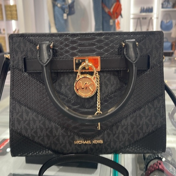 Michael Kors Hamilton Small Satchel Shoulder Crossbody Bag 
Black Multi
NWT - Picture 16 of 16
